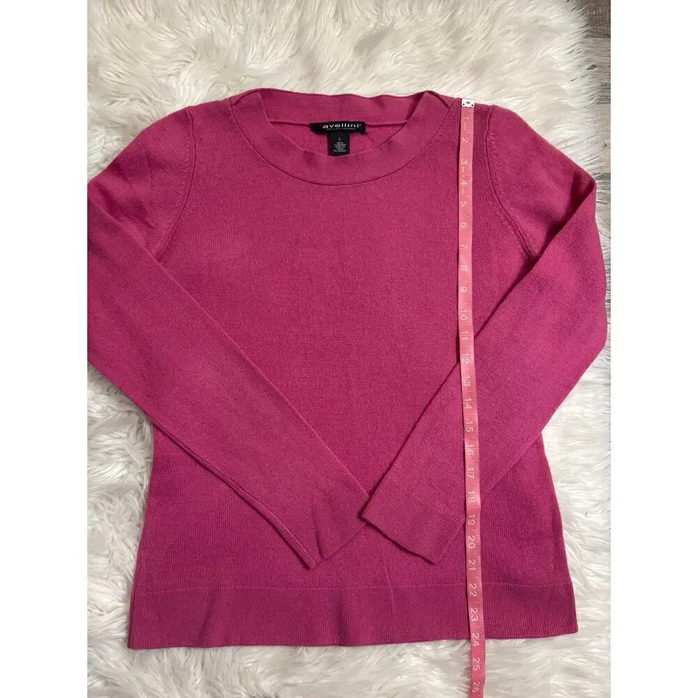 Avellini 2 ply cashmere boat neck fitted sweater L